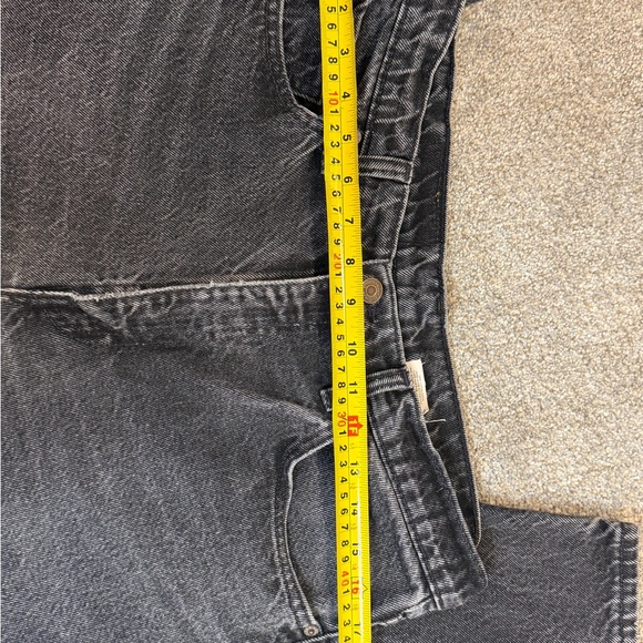 Vintage Levi’s 505 Black Denim Jeans – Men’s 34x30 Classic Straight Leg - Picture 7 of 8